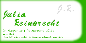 julia reinprecht business card
