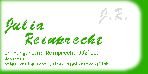 julia reinprecht business card